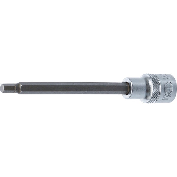 BGS Bit-Einsatz Länge 140 mm Antrieb Innenvierkant 12,5 mm (1/2) Innensechskant 6 mm - 4271