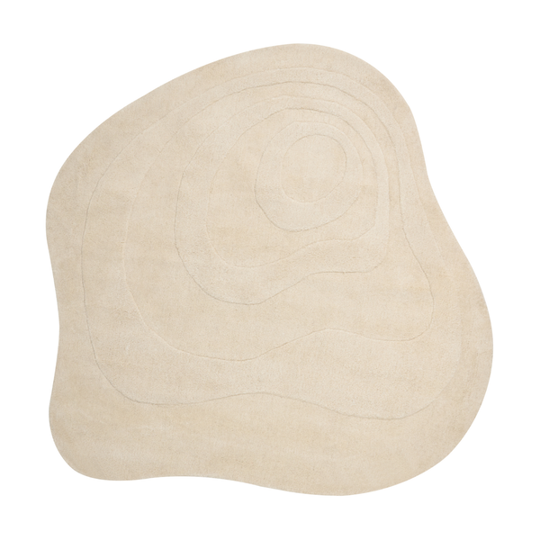 Teppich GORANO Hellbeige 160 x 160 cm Viskose
