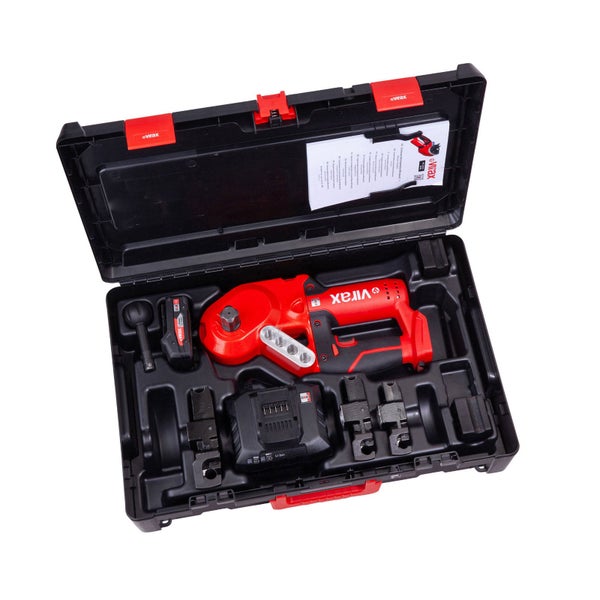 Virax Pressmaschine im Koffer mit Akku und Zubehör