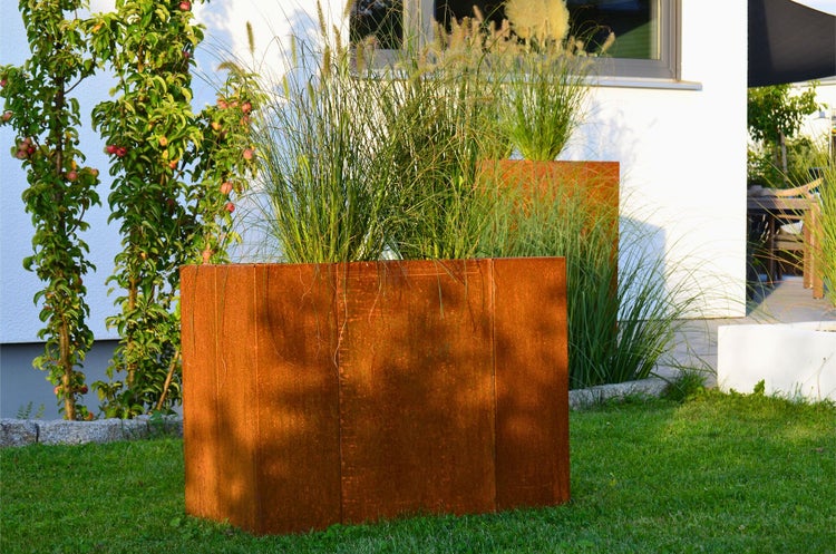 Hochbeet klassisch ELEO Monterosso 45 x 90 x 68 cm Cortenstahl
