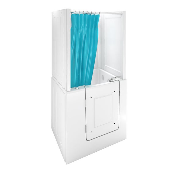 Seniorendusche Wanne Whirlpool S02D-WP-TH-C-L 100x78x205cm