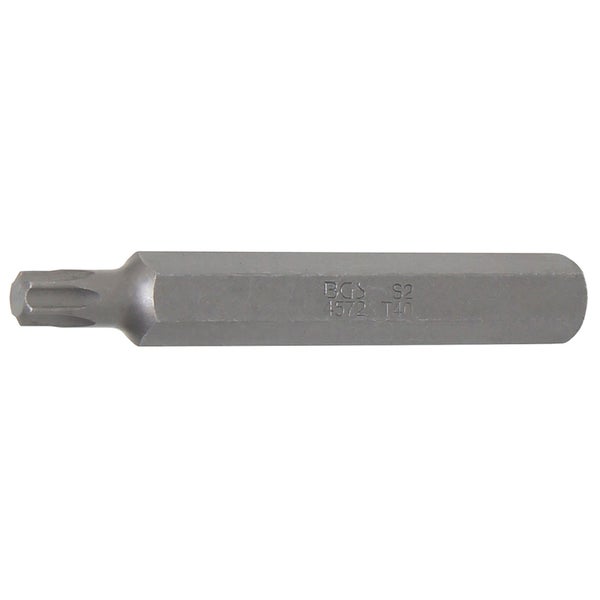 BGS Bit Länge 75 mm Antrieb Außensechskant 10 mm (3/8) T-Profil (für Torx) T40 - 4572