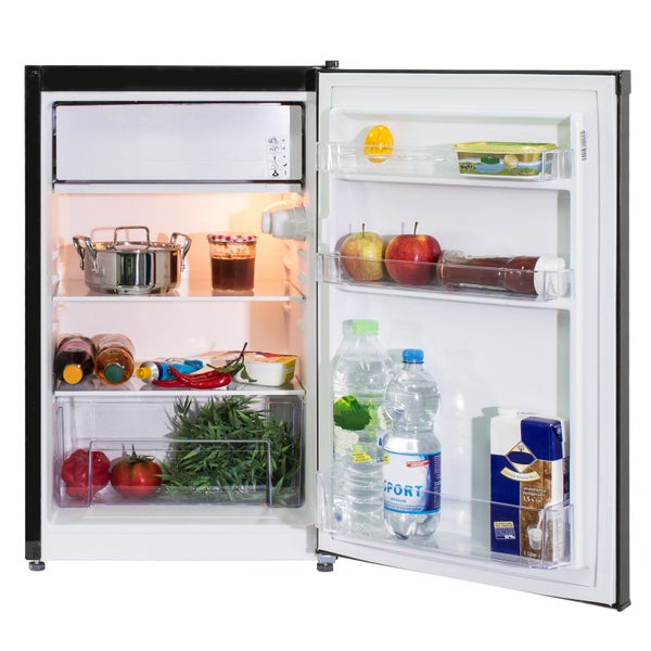 Telefunken Kühlschrank mit Gefrierfach (nur für Eiswürfel) 89 Liter Nutzinhalt Freistehend CF-33-101-B2 schwarz