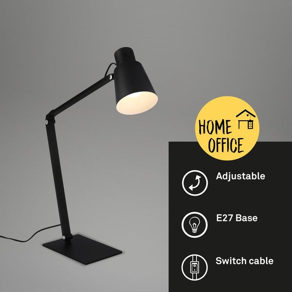 Table light, black, 1xE27/max. 10W