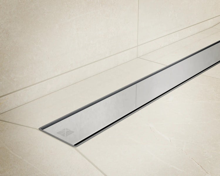 Edelstahl Duschrinne im Badezimmer