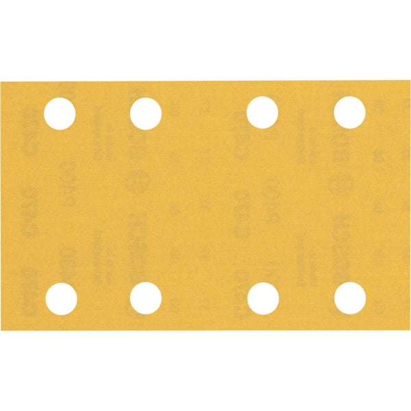 Bosch 10x Expert C470 Schleifpapier mit 8 Löchern für Schwingschleifer 80 x 133 mm G 400 - 2608900885