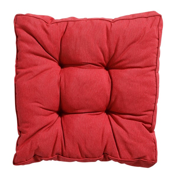 Sitzkissen Florance Panama ziegelrot - Ca. 47x47 cm - 4er-Set