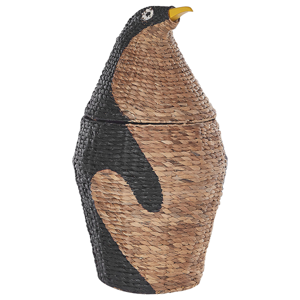 Dekorative Aufbewahrungskiste Pinguin aus Seegras