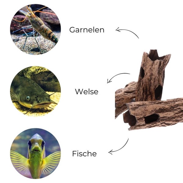 Aquarium Terrarium Deko Keramik Welsröhre Wels Tonröhre Laichröhre
