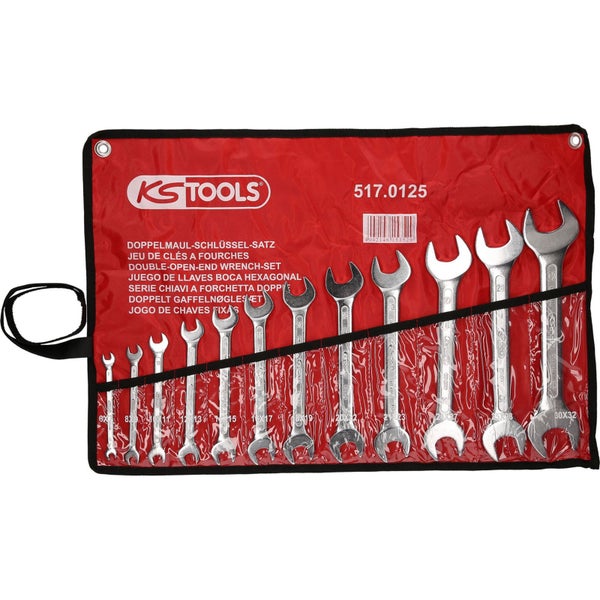 KS TOOLS Doppel-Maulschlüssel-Satz 12tlg. 6 x 7 - 30 x 32 mm - 517.0125