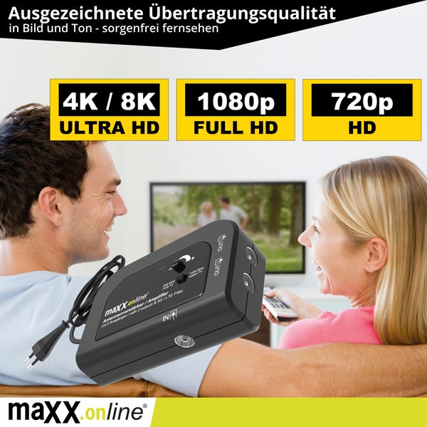 Maxx Online Antennenverstärker für optimalen Fernsehgenuss