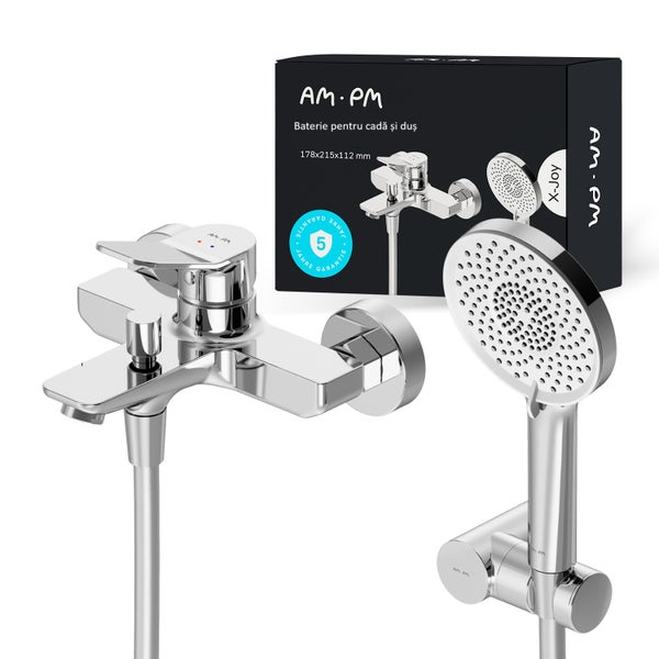 AM PM Badewannenarmatur und Duschgarnitur mit fünf Jahren Garantie