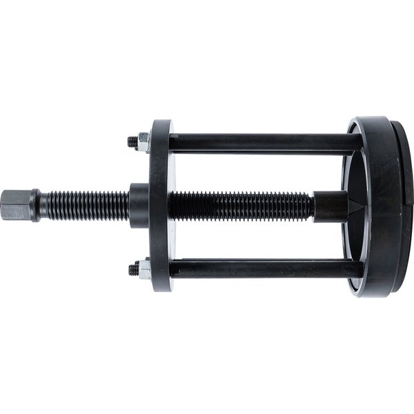 Zwei Klappbänke aus Kunststoff mit Metallgestell