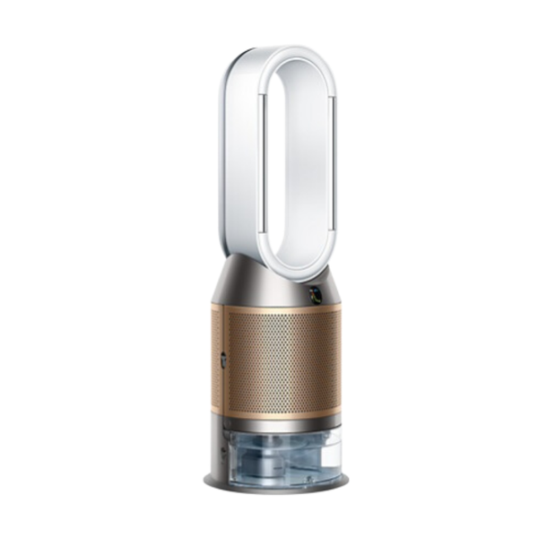 Dyson PH04 Purifier Humidify+Cool Formaldehyde 3in1 weiss/gold, Ventilator & Luftreiniger & Luftbefeuchter leise, Schlafzimmer, Allergiker, Raucherzimmer, Luftfilter 99,5%, inkl JUNG Pflegetücher