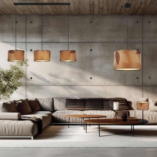 FULFILMENT ONLY pendant light, black / nature, 3xE27/max. 10W excl