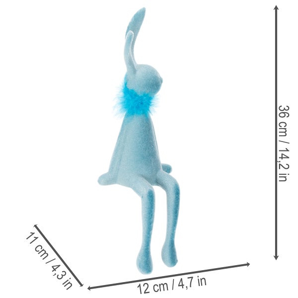 Dekorativer Osterhase zum Sitzen, Höhe 36 cm