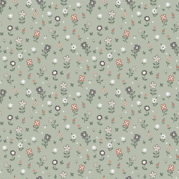 Blumenmuster Tapete mit verschiedenen Blumenmotiven