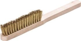 Drahtbürste mit Holzgriff zur Reinigung von Oberflächen