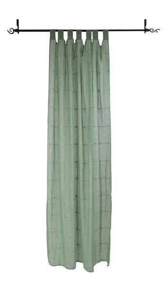 FRANK FLECHTWAREN | Vorhang Green Square, POLYESTER, 140 x 240 cm