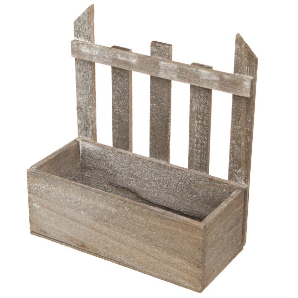 Holz Pflanzkasten mit Zaunoptik