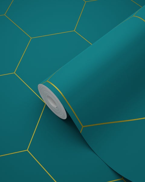 Tapetenrolle mit geometrischem Muster