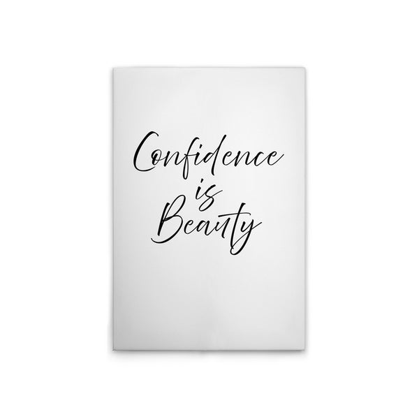 Poster mit der Aufschrift "Confidence is Beauty" für die Wandgestaltung