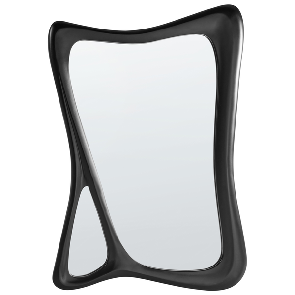 Wandspiegel LANESTER 70 cm 100 cm Schwarz