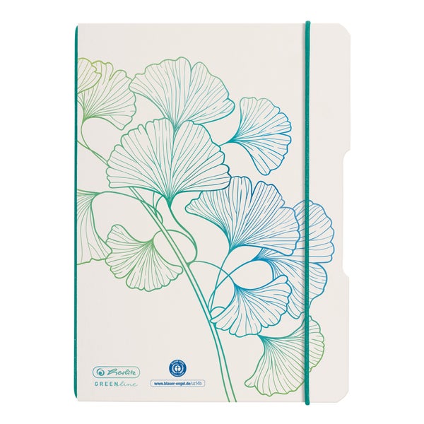 Herlitz Notizheft A5 punktiert GREENline Ginkgo