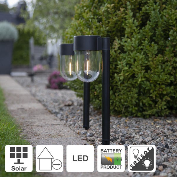 Solarleuchten für den Garten mit LED und Bewegungssensor