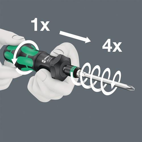 Wera Bitsortiment KK Turbo 1 19tlg. Schlitz / PH / PZD / TORX / 6-kant - 5057482001