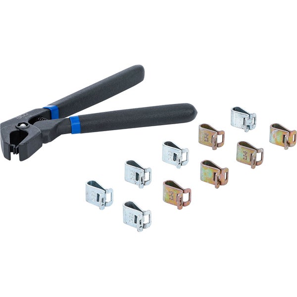 Rohrschellen Zange mit Rohrschellen