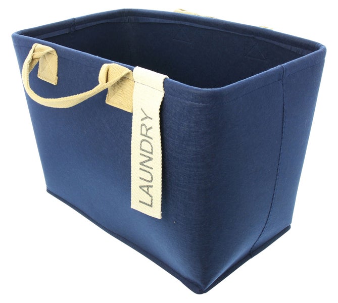 FRANK FLECHTWAREN | Wäschekorb Laundry, POLYESTER, 51 x 35 x 32 cm