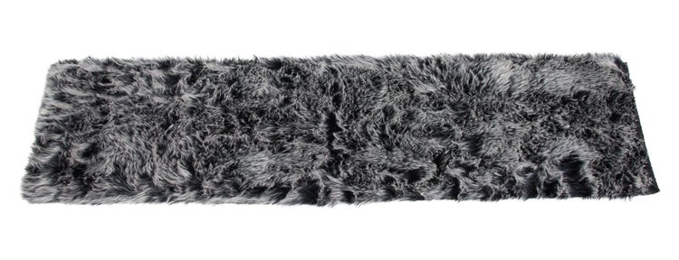 FRANK FLECHTWAREN | Tischläufer Dunkle Felloptik, 33 x 140 cm, POLYACRYL