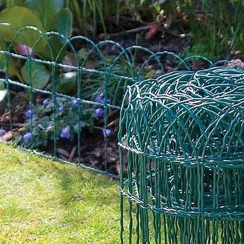 PROREGAL Drahtzaun, Drahtnetz Gardenet 40cm, L-25m, PVC, dekorativ