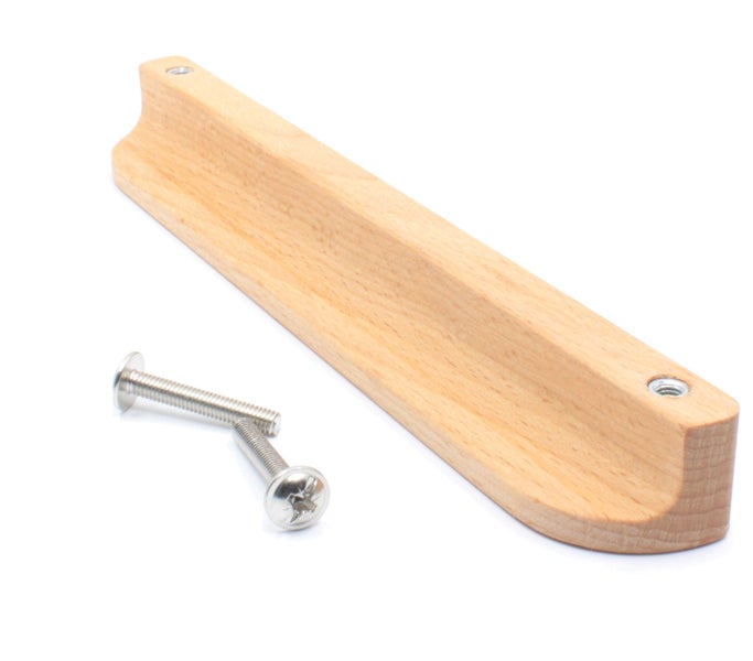 Holzleiste mit Schrauben