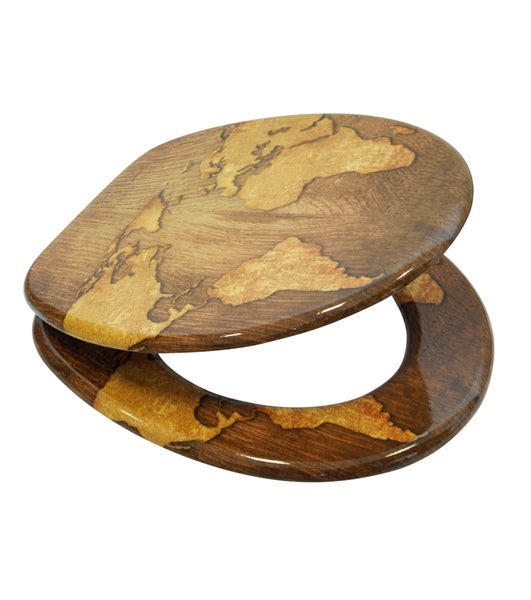 WC-Sitz mit Absenkautomatik World Map