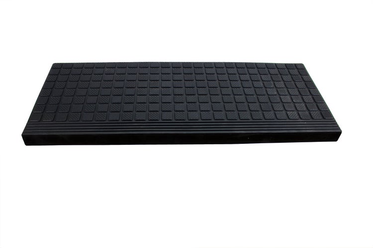 BigDean Stufenmatte aus Gummi 10 Stück - 65x26cm - mit Winkelkante, rutschfest, für Innen- und Außentreppen Treppenmatte