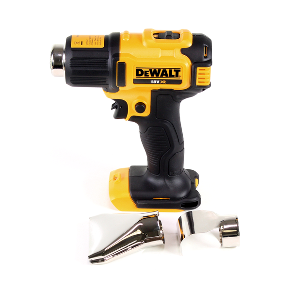 DeWalt Akku-Heißluftpistole 18 Volt XR inklusive zwei Düsenaufsätzen