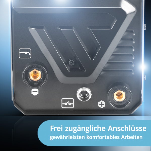 STAHLWERK Schweißgerät Mini FLUX 120 ST mit ARC | MMA-Funktion mit 120 Ampere