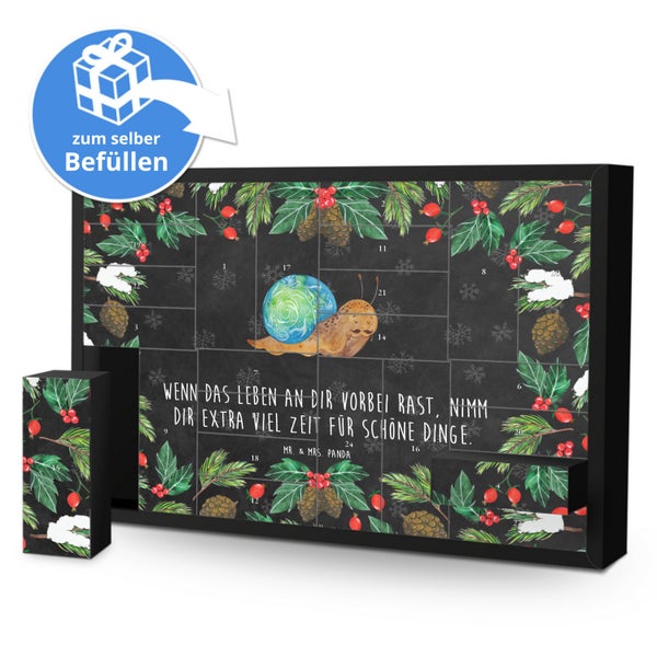 Mr. & Mrs. Panda Befüllbarer Adventskalender Schnecke Sir - Schwarz