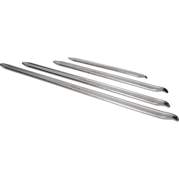 Vier Reifenheber aus Metall