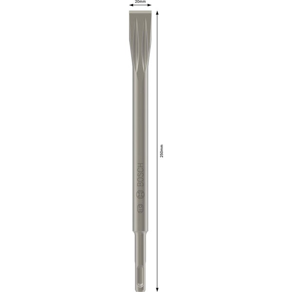 Verpackung von fünf Bosch SDS plus-5C Bohrern mit einer Länge von 250 Millimeter