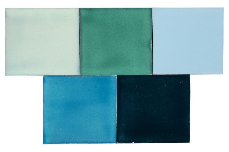 Mehrfarbige Keramikfliesen für den Innenbereich