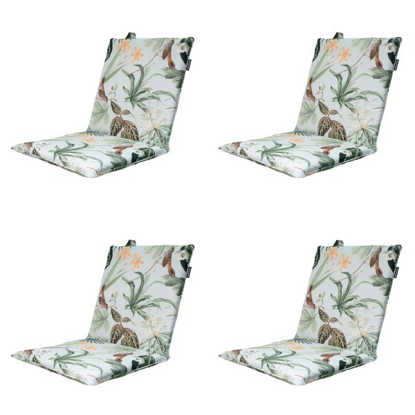 Stuhlauflage Stapelstuhl Grassegrün - Ca. 97x49 cm - 4er-Set