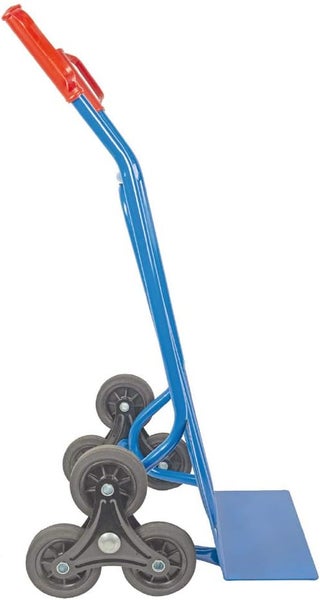 Treppensackkarre Trestles S01HS Stahl | Treppensteiger mit Sternrädern & 250 kg Tragkraft | Blau | Profi-Transportkarre Made in EU