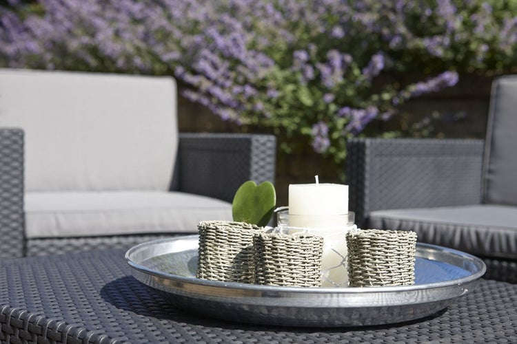 Keter Gartentisch Arica, Graphit, mit Stauraum