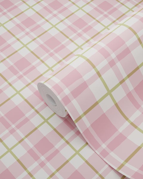 Rolle Tapete mit Karomuster