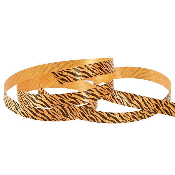 Dekoratives Geschenkband mit Tigerstreifenmuster