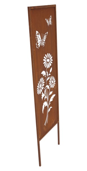 FRANK FLECHTWAREN | Gartenschild Sommerwiese, METALL, 31 x 1 x 117 cm