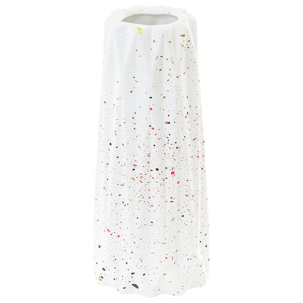 Blumenvase AMALIADA Steinzeug 24 cm Weiß